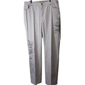 Lauren Jean Co Ralph Lauren Woman's Floral Printed Jeans